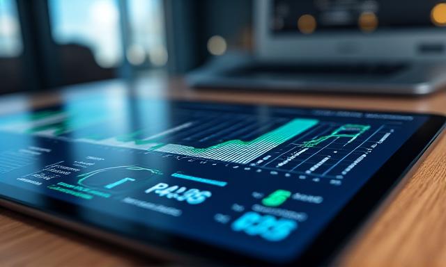 Data visualization dashboard showing ROI metrics